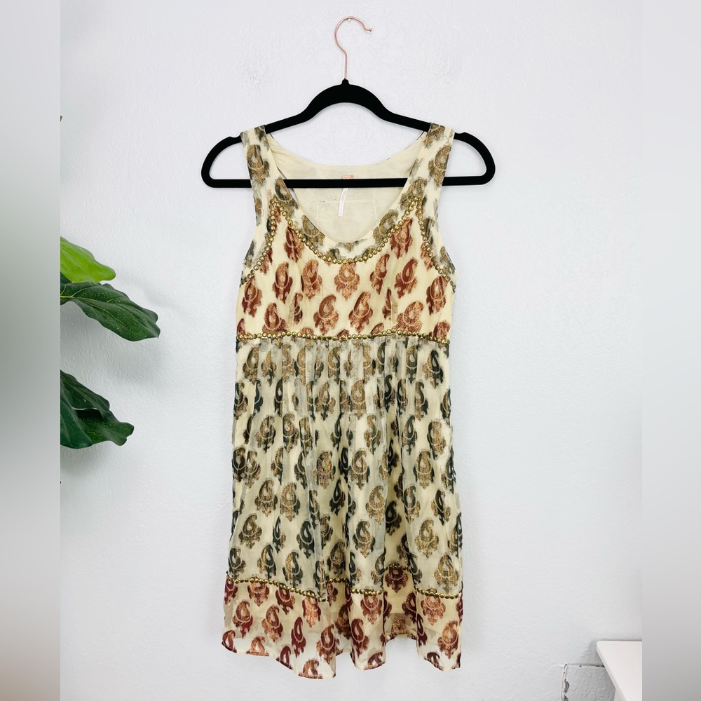 Free People Multicolor Patterned Mini Dress - Picture 2 of 8